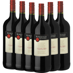 Shoprite Liquor Robertson winery chapel red wine bottles 6 x 1.5l offer