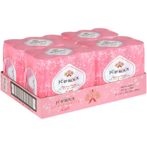J.c. le roux vivante la fleurette light selection sparkling rosé wine cans 24 x 250ml