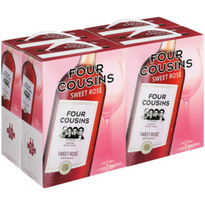 Shoprite Liquor Four cousins natural sweet rosé wine box 4 x 3l offer