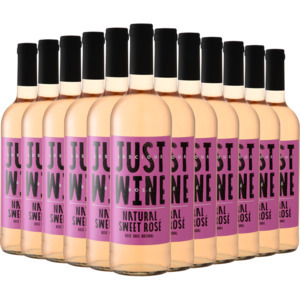 Shoprite Liquor Just wine natural sweet rosé wine bottles 12 x 750ml offer