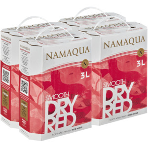 Shoprite Liquor Namaqua smooth dry red wine boxes 4 x 3l offer
