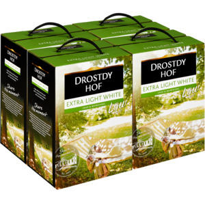 Shoprite Liquor Drostdy hof extra light white wine boxes 4 x 5l offer
