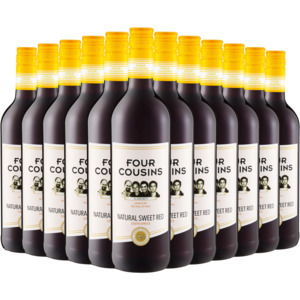 Shoprite Liquor Four cousins natural sweet red wine bottles 12 x 750ml offer