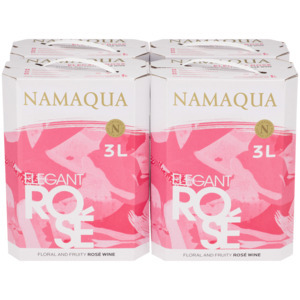 Shoprite Liquor Namaqua elegant rosé wine boxes 4 x 3l offer