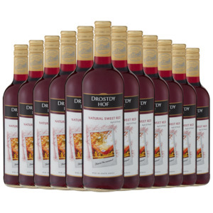 Shoprite Liquor Drostdy hof natural sweet red wine bottles 12 x 750ml offer
