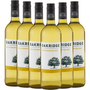 Oakridge sauvignon blanc white wine bottles 6 x 750ml