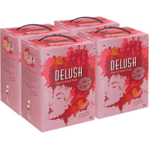 Shoprite Liquor Delush natural sweet rosé wine boxes 4 x 5l offer