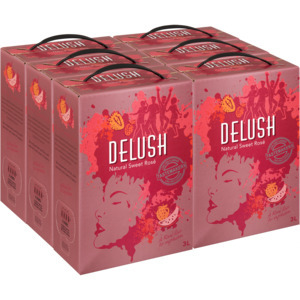 Shoprite Liquor Delush natural sweet rosé boxes 6 x 3l offer