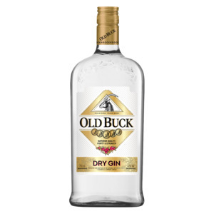 Old buck dry gin 750ml bottle
