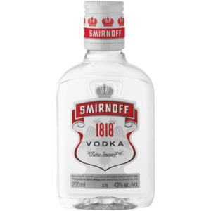 Smirnoff 1818 vodka bottle 200ml