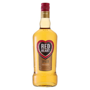 Red heart spiced spirit aperitif bottle 750ml