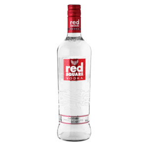 Red square vodka bottle 750ml