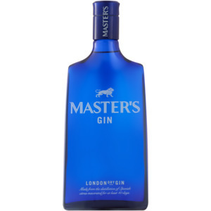 Masters london dry gin bottle 750ml
