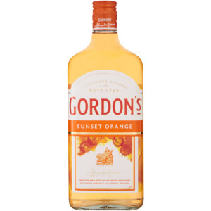 Gordon's sunset orange spirit aperitif bottle 750ml