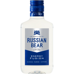 Russian bear energy fusion triple distilled vodka bottle 200ml