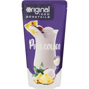 Original iced pina colada cocktail pouch 300ml