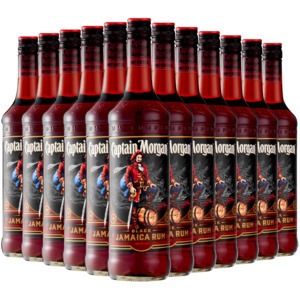 Shoprite Liquor Captain morgan black jamaica rum bottles 12 x 750ml offer