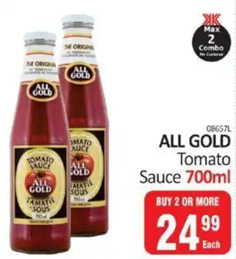 KitKat Cash and Carry All Gold Tomato Sauce 700ml buy 2 or more offer