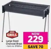 Game Expert grill large steel charcoal braai 816844 offer