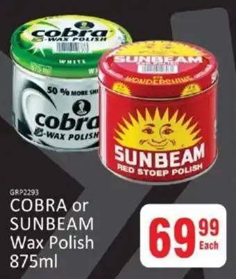 KitKat Cash and Carry Cobra or Sunbeam Polish 875ml offer