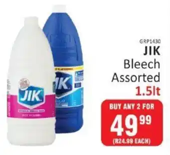 KitKat Cash and Carry JIK Bleach assorted 1,5lt buy any 2 for offer