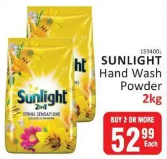 KitKat Cash and Carry Sunlight Hand Wash Powder 2kg buy 2 or more offer