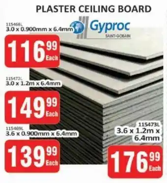 KitKat Cash and Carry Gyproc Plaster Ceiling Board 3.0 x 0.900mm x 6.4mm offer