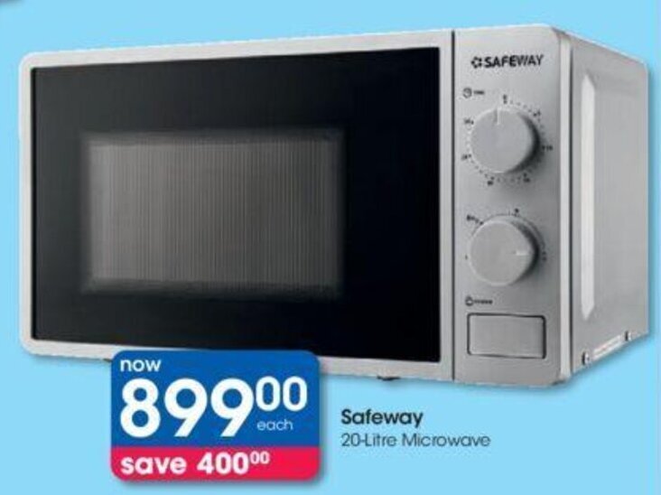 Safeway 20litre Microwave offer at Clicks