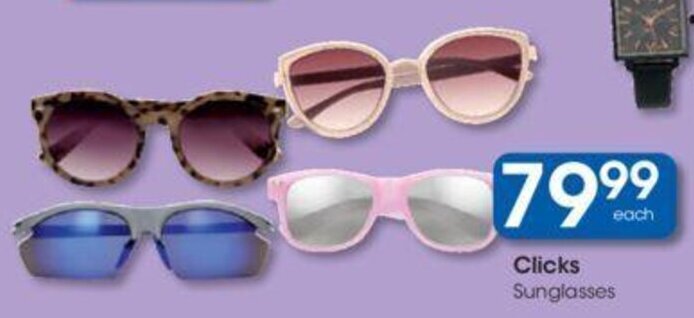 Clicks+ Sunglasses offer at Clicks