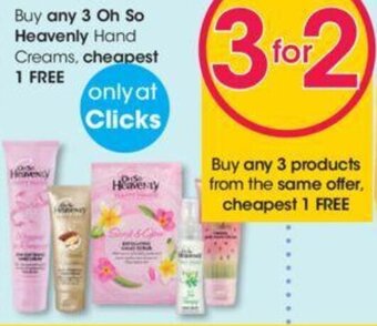 Buy any 3 Oh So Heavenly Hand Creams cheapest 1 FREE