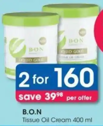 B.O.N Tissue Oil Cream 2 x 400ml