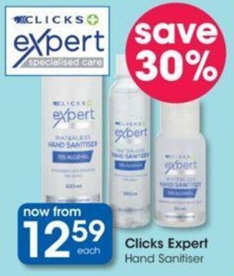 Clicks Clicks+ Expert Hand Sanitiser offer