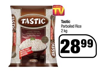 Spar Tastic Parboiled Rice 2kg offer