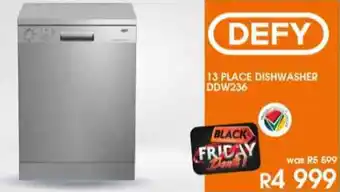 Tafelberg Furnishers Defy 13 Place Dishwasher DDW236 offer