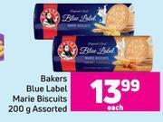 Game Bakers blue label marie biscuits assorted-200g each offer