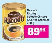 Game Nescafe ricoffy soluble chicory & coffee granules-750g offer