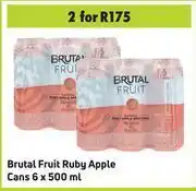 Game Brutal fruit ruby apple cans-for 2 x 6 x 500ml offer