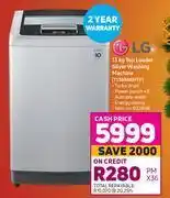 Game Lg 13kg top loader silver washing machine t1369nehtf offer