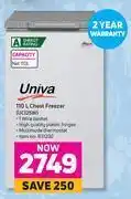 Game Univa 110l chest freezer uc125w offer