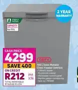 Game Defy 195l satin metallic chest freezer dmf513 offer