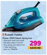 Game Russell hobbs power 2000 steam spray iron offer