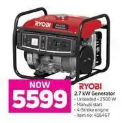 Game Ryobi 2.7kw generator offer