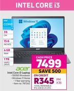 Game Acer 39cm (15.6") intel core i3 laptop offer