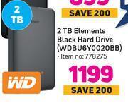 Game Wd 2tb elements black hard drive (wdbu6y0020bb) offer