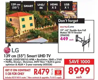 Makro LG 139cm (55") Smart UHD TV offer