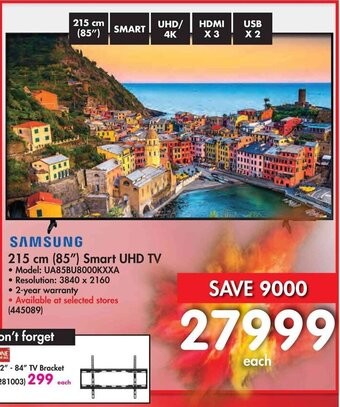 Makro Samsung 215cm (85") Smart UHD TV offer