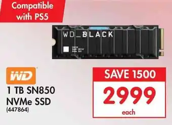 WD 1TB SN850 NVMe SSD