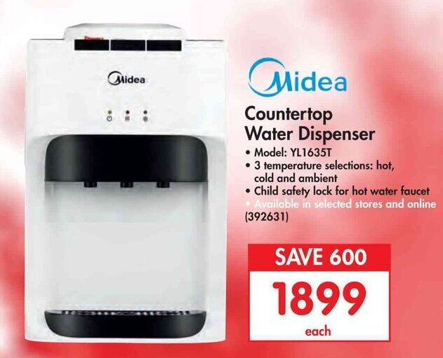 Midea Countertop Water Dispenser offer at Makro