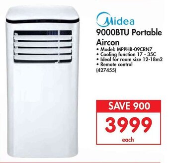 Makro Midea 9000BTU Portable Aircon offer