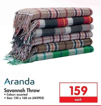 Makro Aranda Savannah Throw 150 x 168cm offer